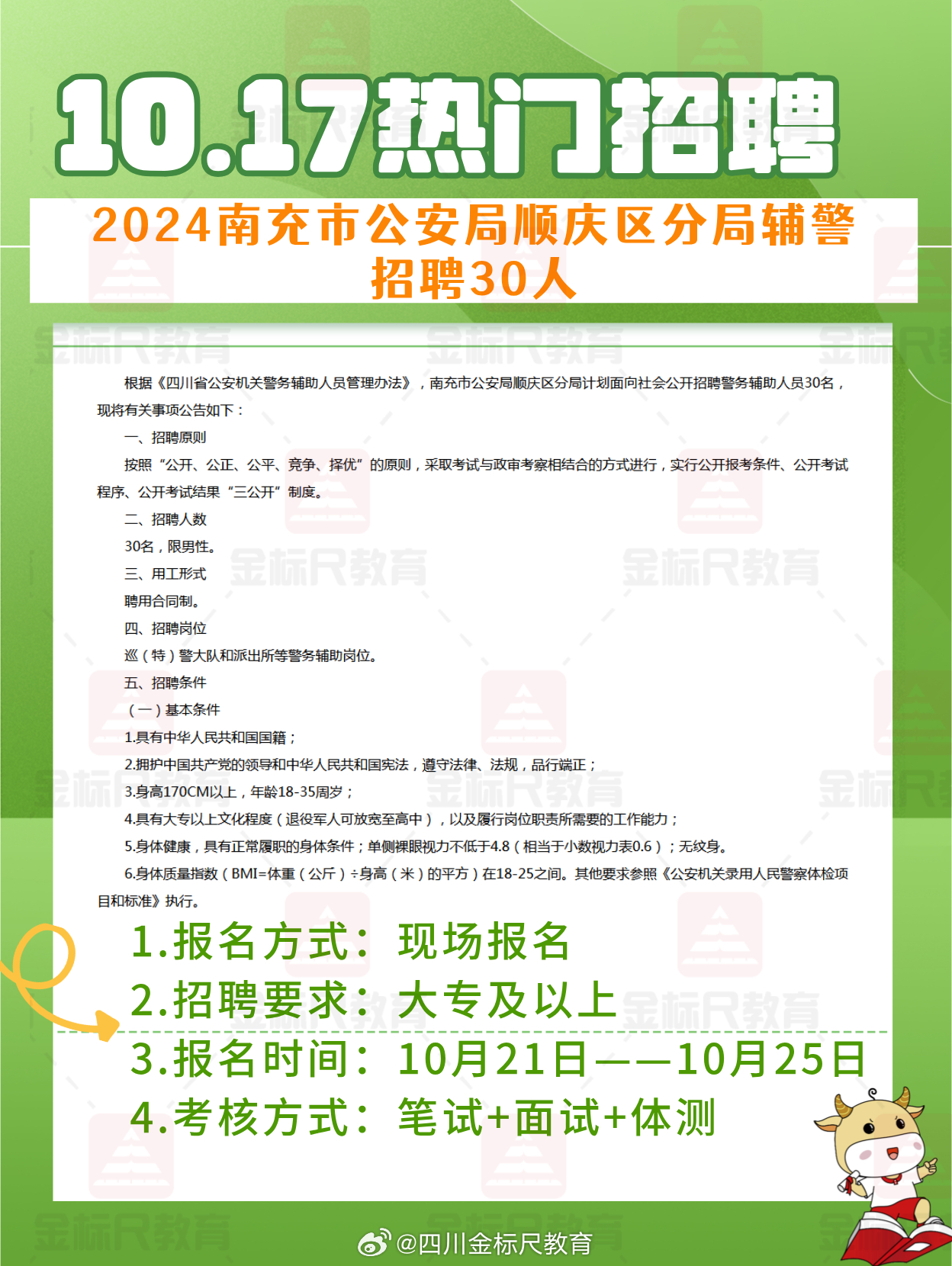 雁江区公安局最新招聘公告发布